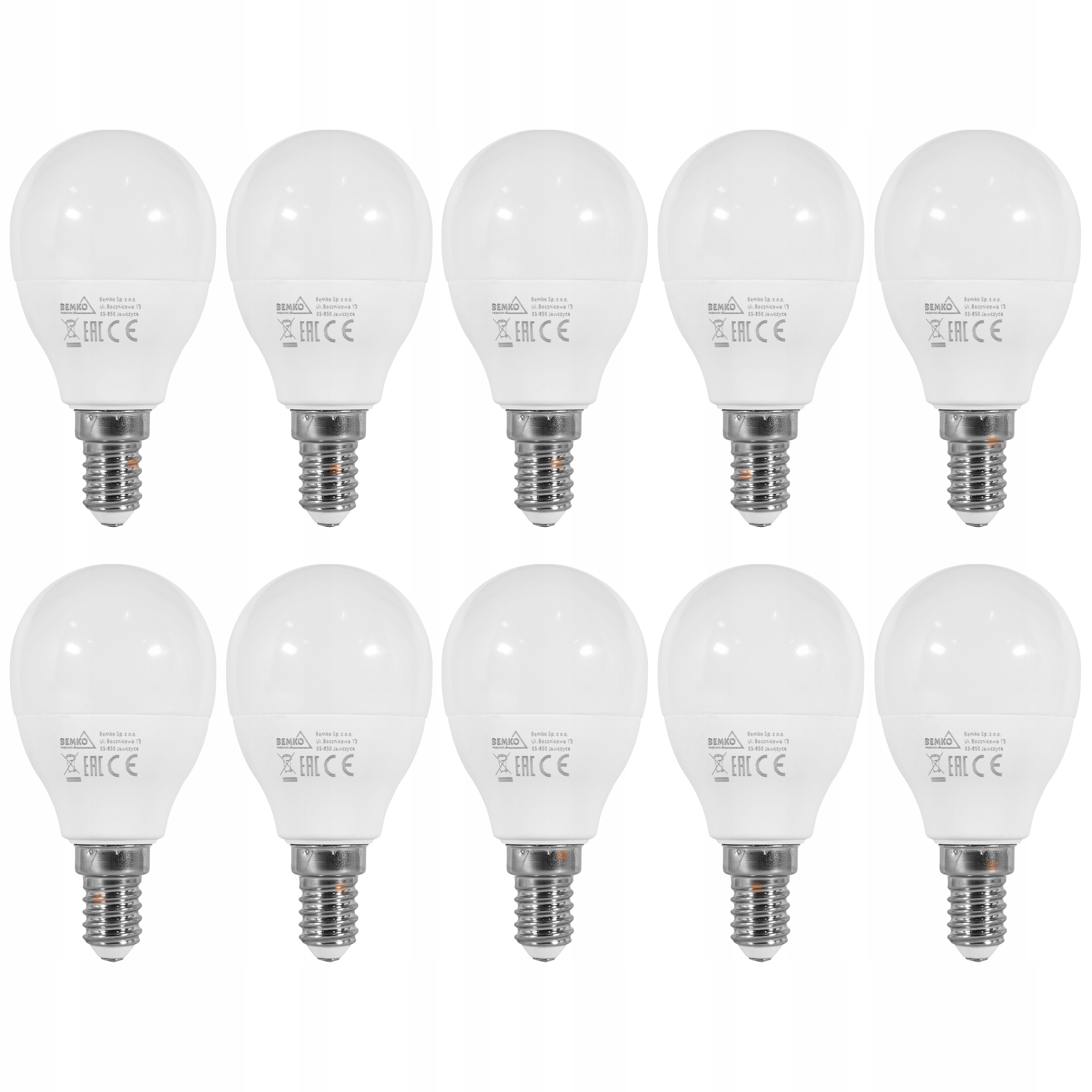 

Żarówka Led E14 7,5W 720LM 3K Samsung* Kulka 10szt
