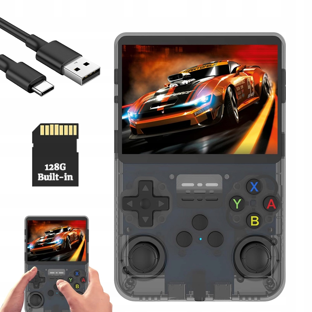 Przenośna Mobilna Konsola R36S Konsola Do Gier Retro 21 000 Gry 32+128G
