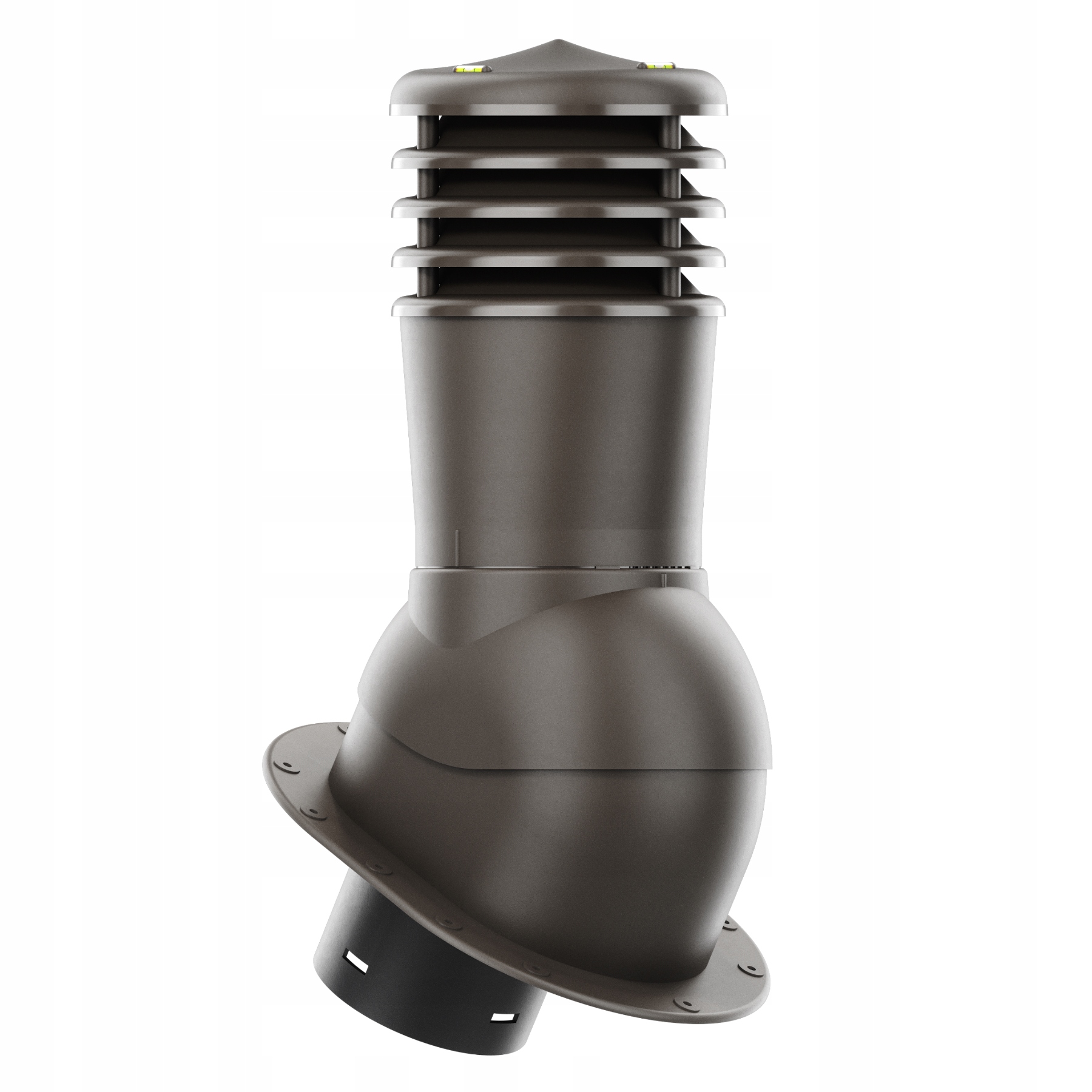 Ventilační komín nezateplený Smart fi150 s plochými krytinami Bronz 8019