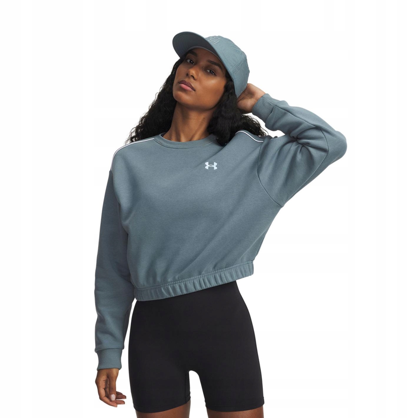 Damska Bluza Ua Rival Fleece Piped Crew L