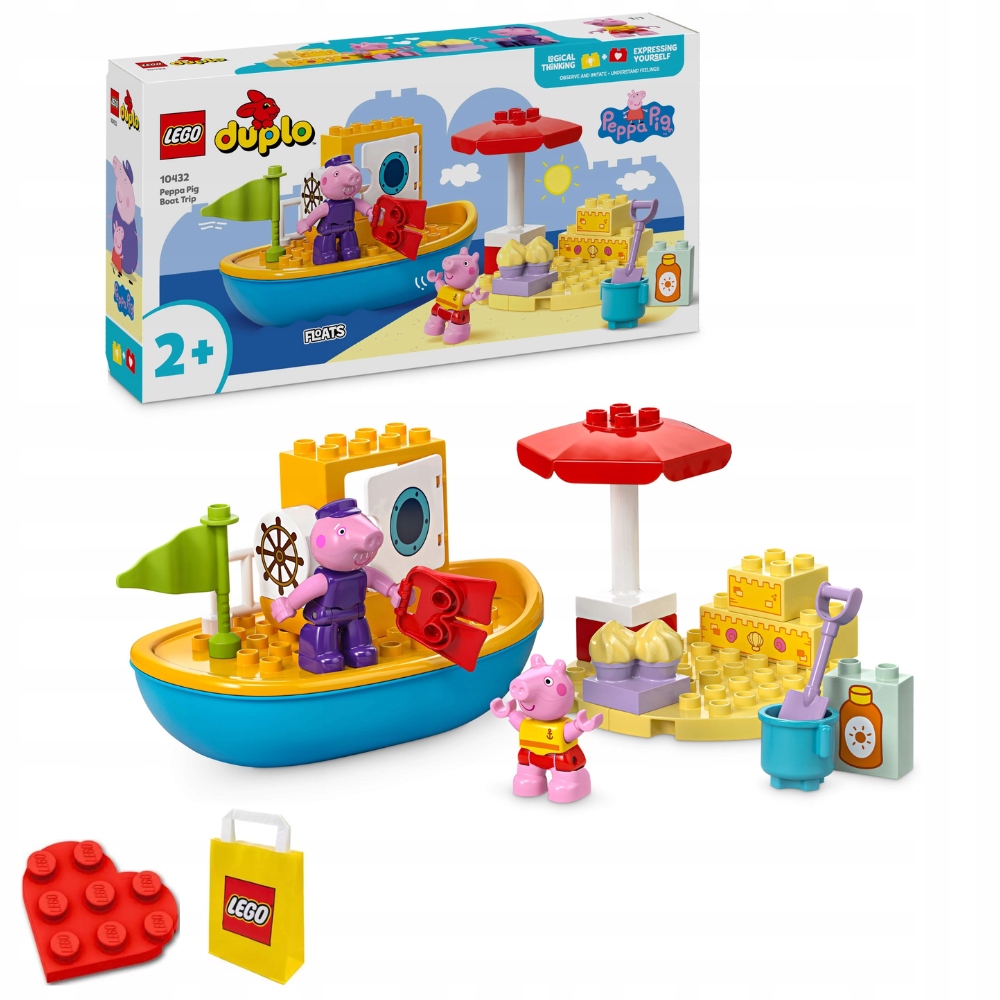 stavebnice Lego Duplo 10432 Peppa a plavba lodí 2+ (Položky: 23)