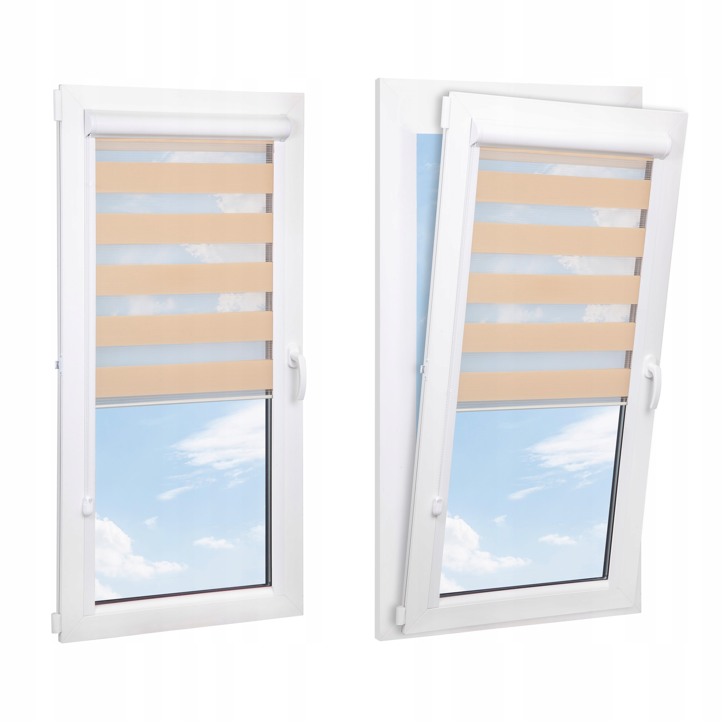 ROLETY DZIEŃ NOC W ALUMINIOWEJ KASECIE Z PROWADNICAMI NA WYMIAR KOLORY Marka Mardom