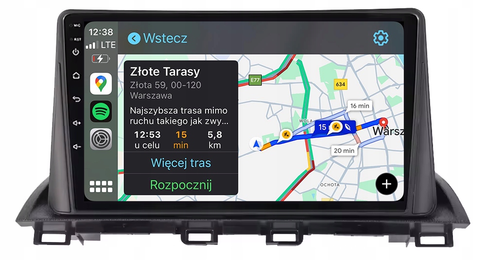 Mazda 3 2013-2018 Rádio Navigace Android Carplay Mapy