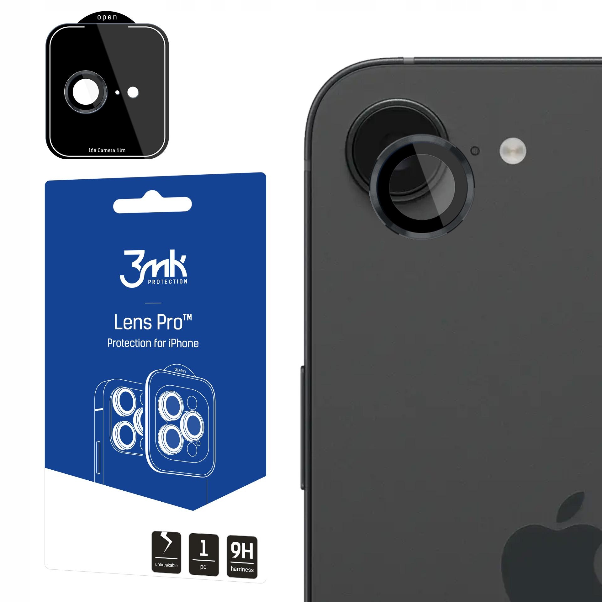 Szkło hartowane na obiektyw aparatu 3mk Lens Protection Pro do iPhone 16e