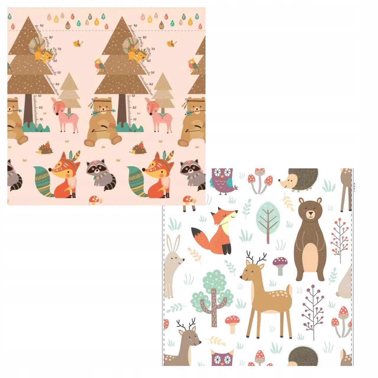 MATA PIANKOWA EDUKACYJNA SKŁADANA DLA DZIECI DUŻA 200x180 PIANKA XPE Materiał pianka