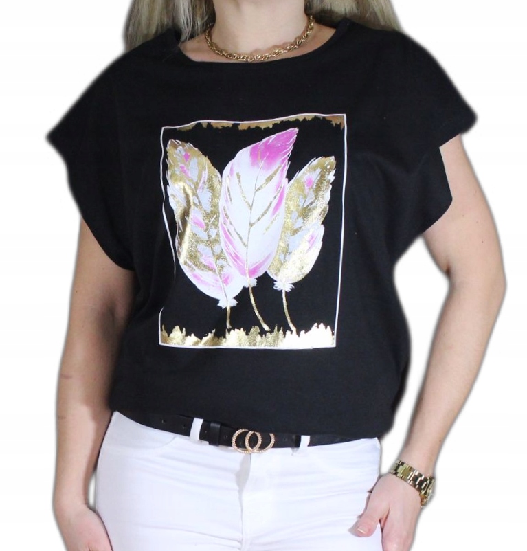 

Kobieca Bluzka T-shirt Nadruk Dużo Wzorów 4XL 48