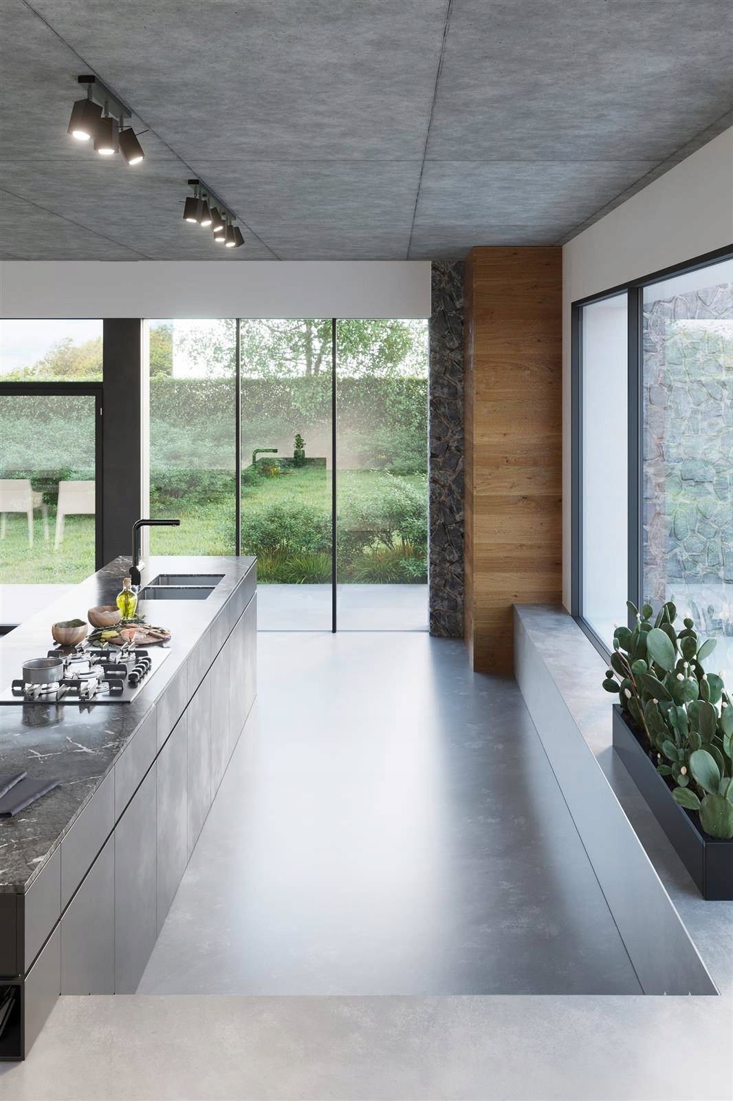 4 x REFLEKTOR KWADRAT GU10 3F + ZASILANIE ŚRODKOWE Rodzaj reflektor szynowy