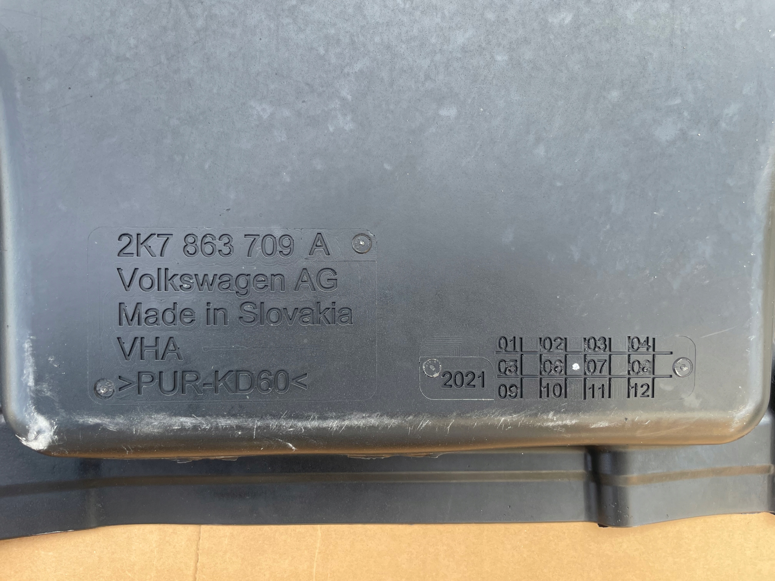 MATA tyres boot 2K7863709A VW CADDY 2020-2025 R original IDEAL