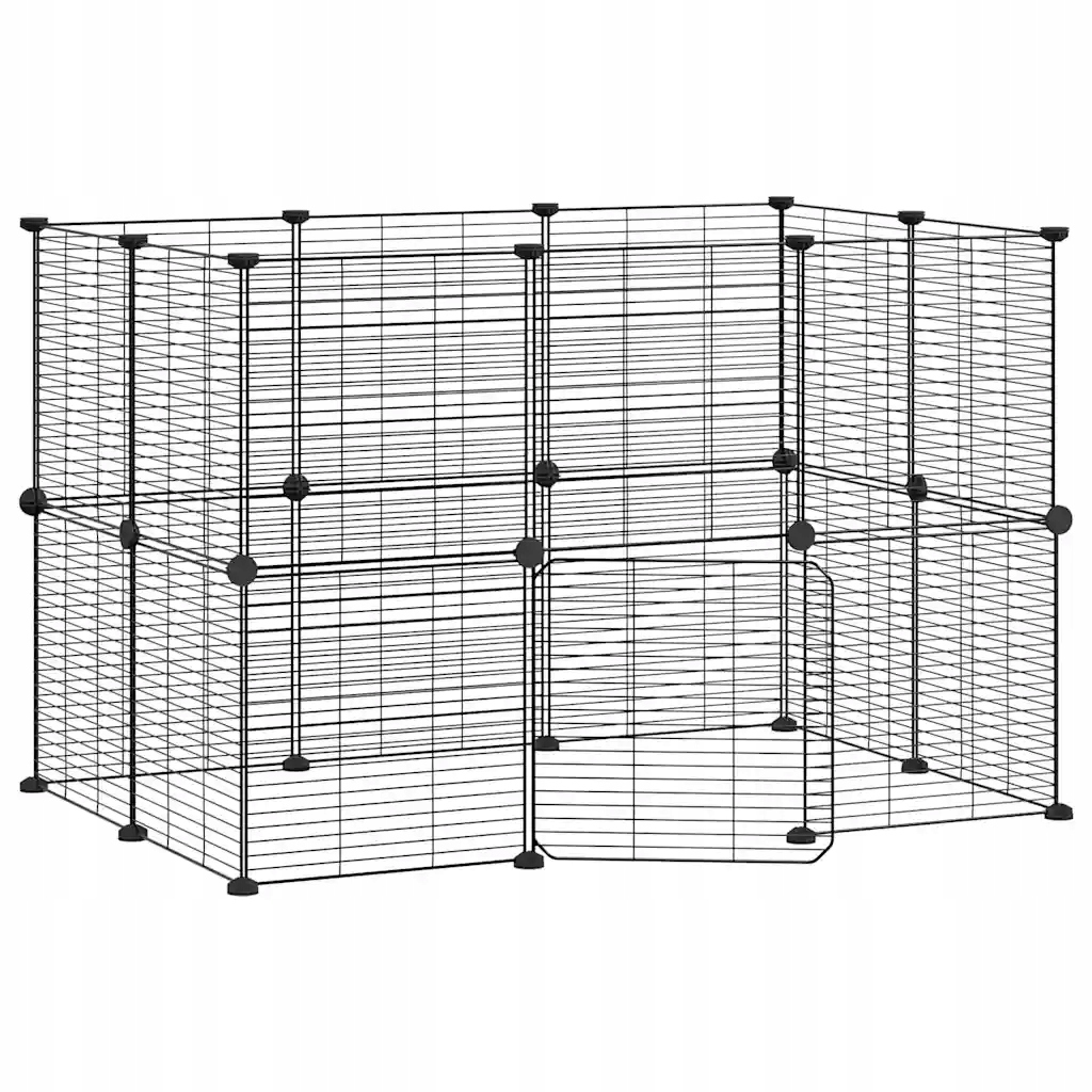 Levně Klec pro zvířata z ocelových panelů, černá, 35 x 35 cm