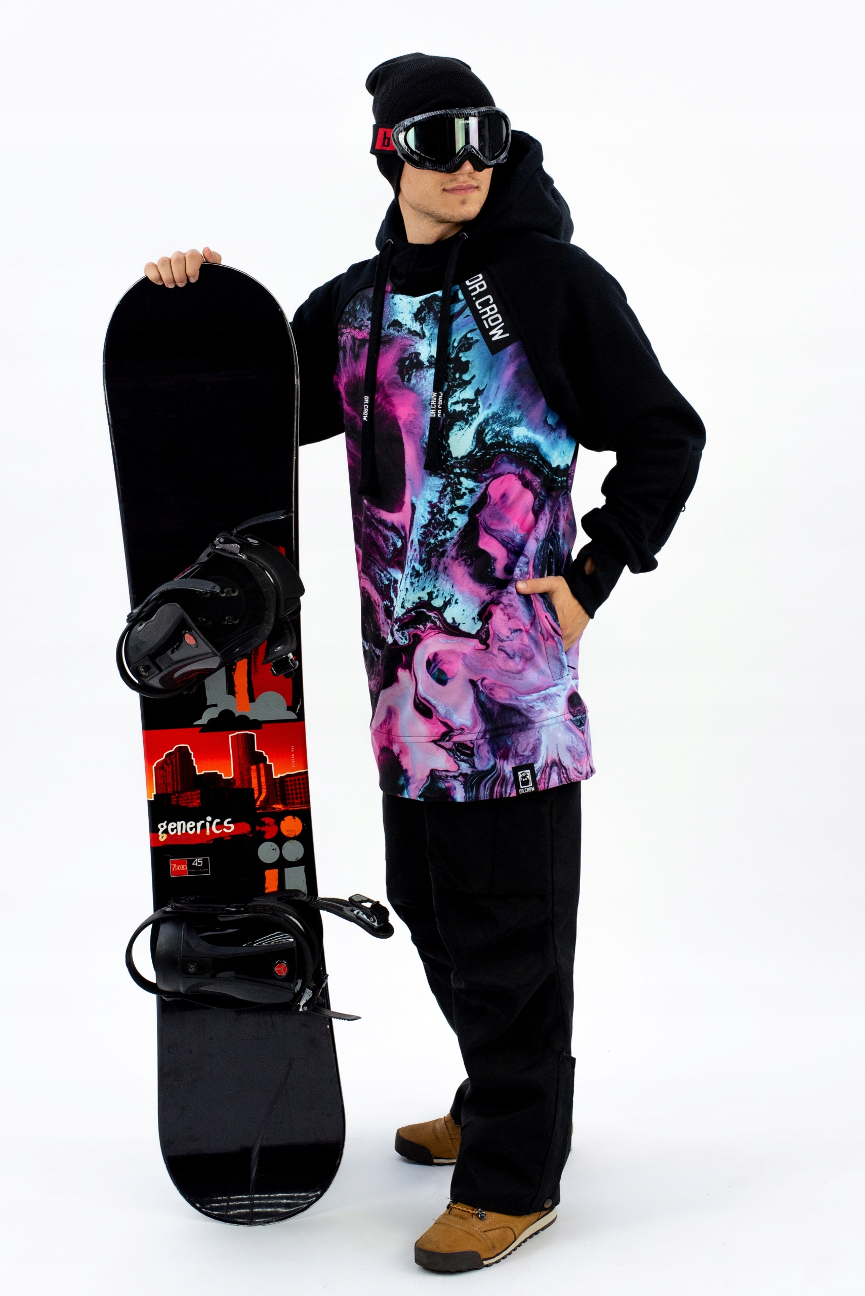 Męska Bluza Snowboardowa Marble Neon L