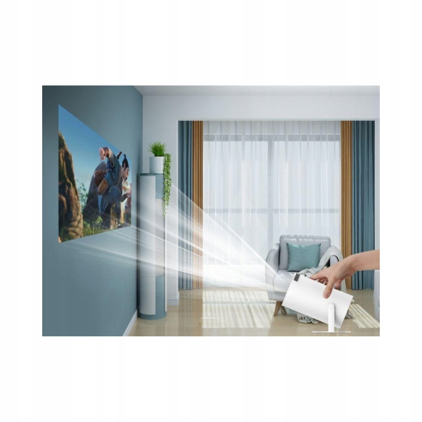 Led projektor Farmline Domácí Projektor Ultra Hd bílý