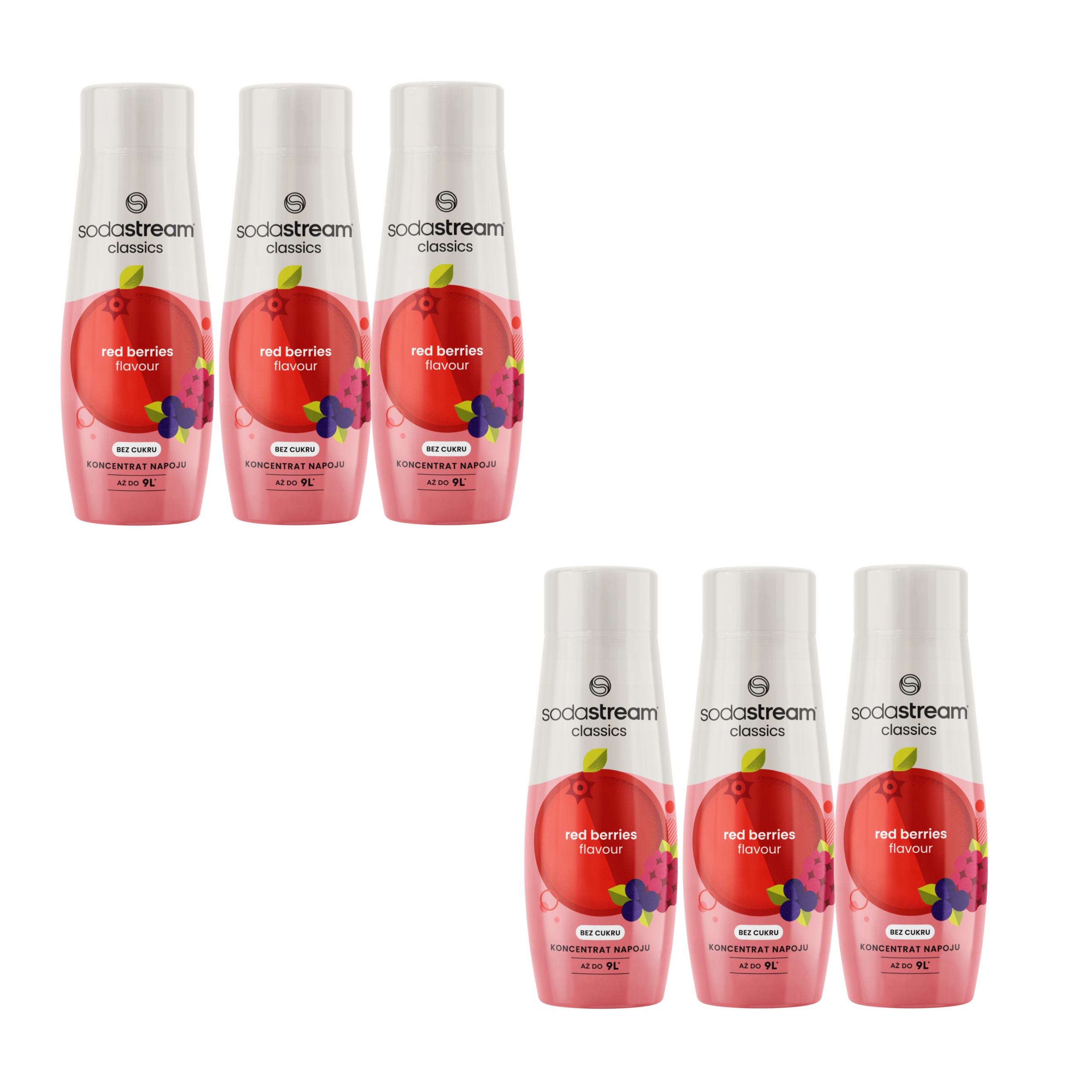 Levně Koncentrát sirupu pro perlivou vodu Sodastream s příchutí Red berries 440 ml