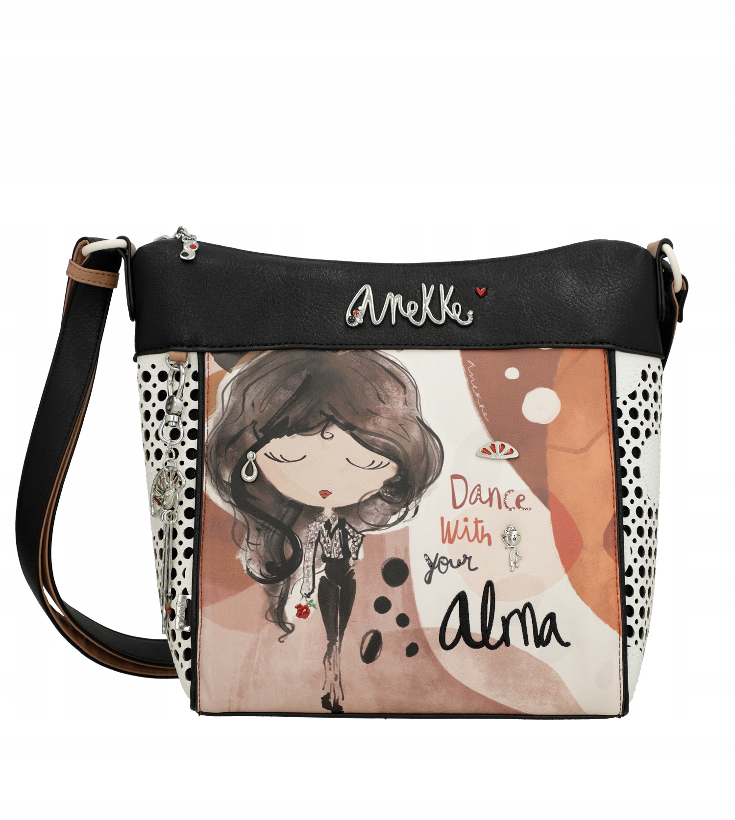 Anekke Alma Dámská Crossbody Kabelka Přes Rameno Ažurová Kabelka Přes Rameno