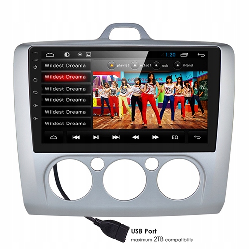 RADIO 2 DIN ANDROID12 FORD FOCUS 2 MK2 2004-2011 Przekątna ekranu 9