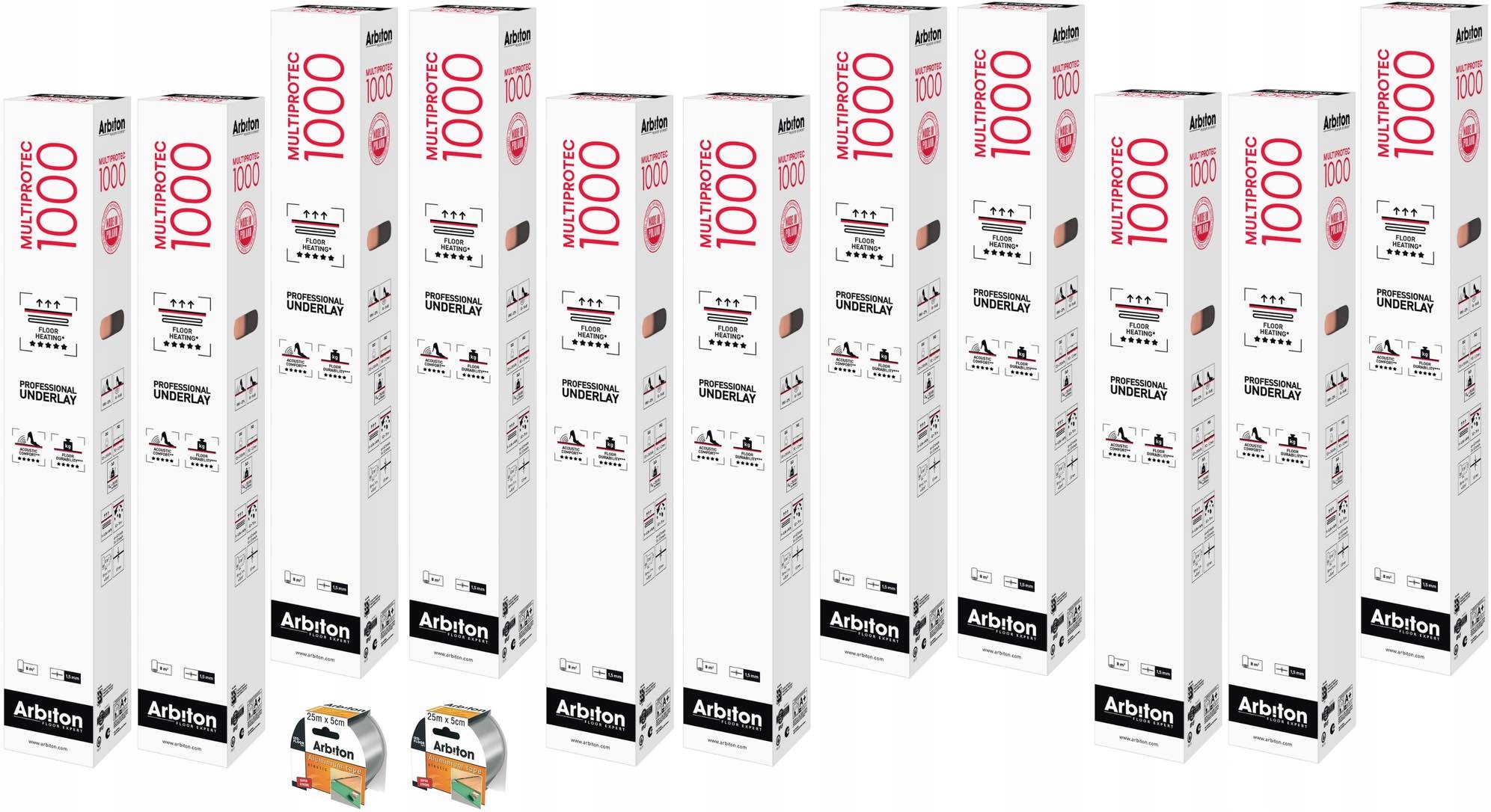 MULTIPROTEC 1000 ogrzewanie podłogowe 88m2 +2taśmy