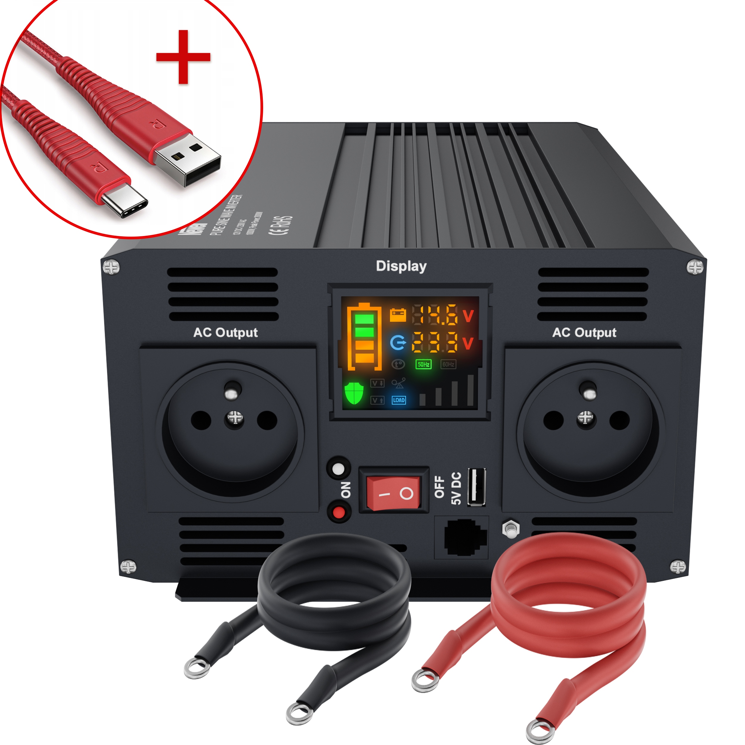 Przetwornica Newell 12 V 230 V 2000 W + GRATIS