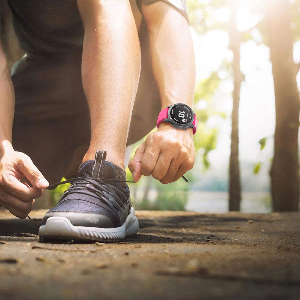 RÓŻOWY Pasek Garmin FENIX 6X PRO QuickFit 26mm Szerokość 26 mm