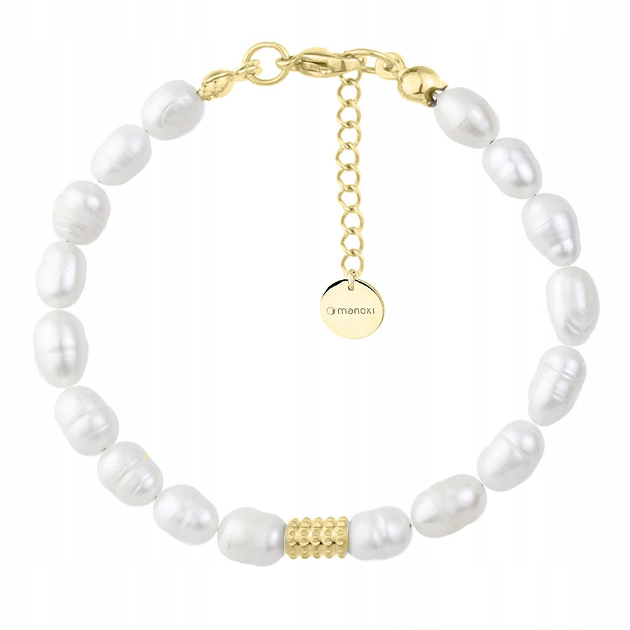Dámský náramek Manoki perla bílá