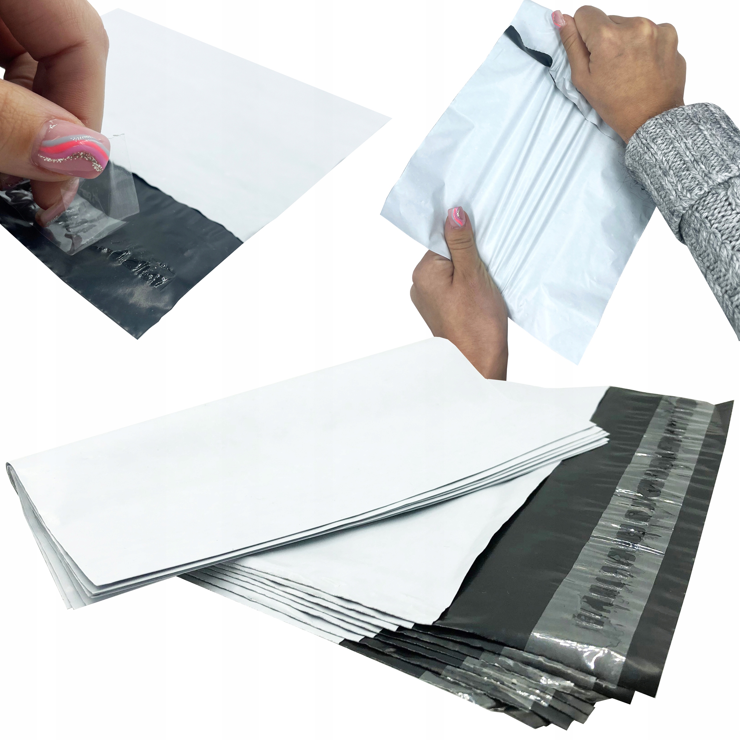 FOLIOPAKI KURIERSKIE BIAŁE B3 400x500 50 szt