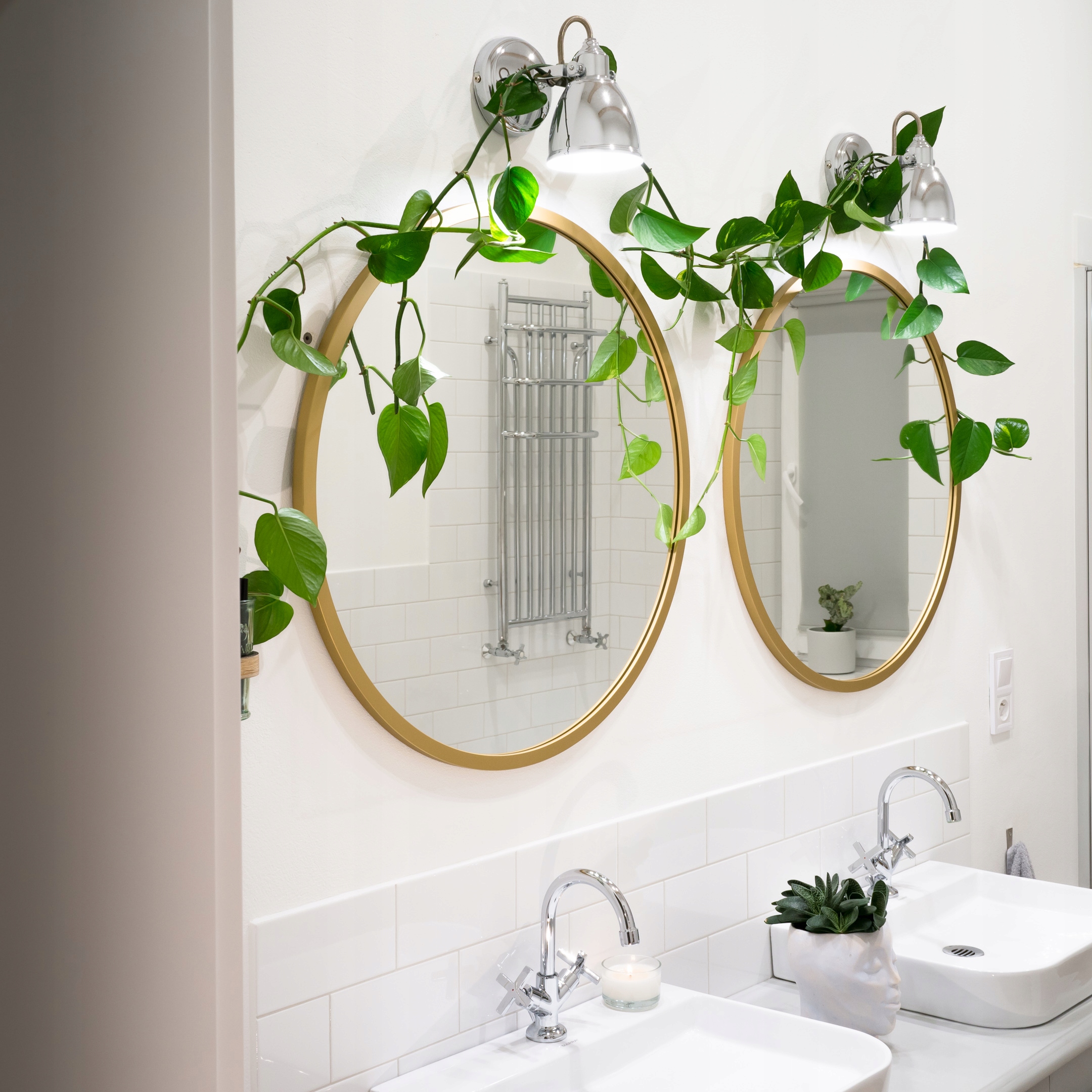 OKRĄGŁE LUSTRO ZŁOTA RAMA 100 cm WYSOKA JAKOŚĆ Marka TARAMA