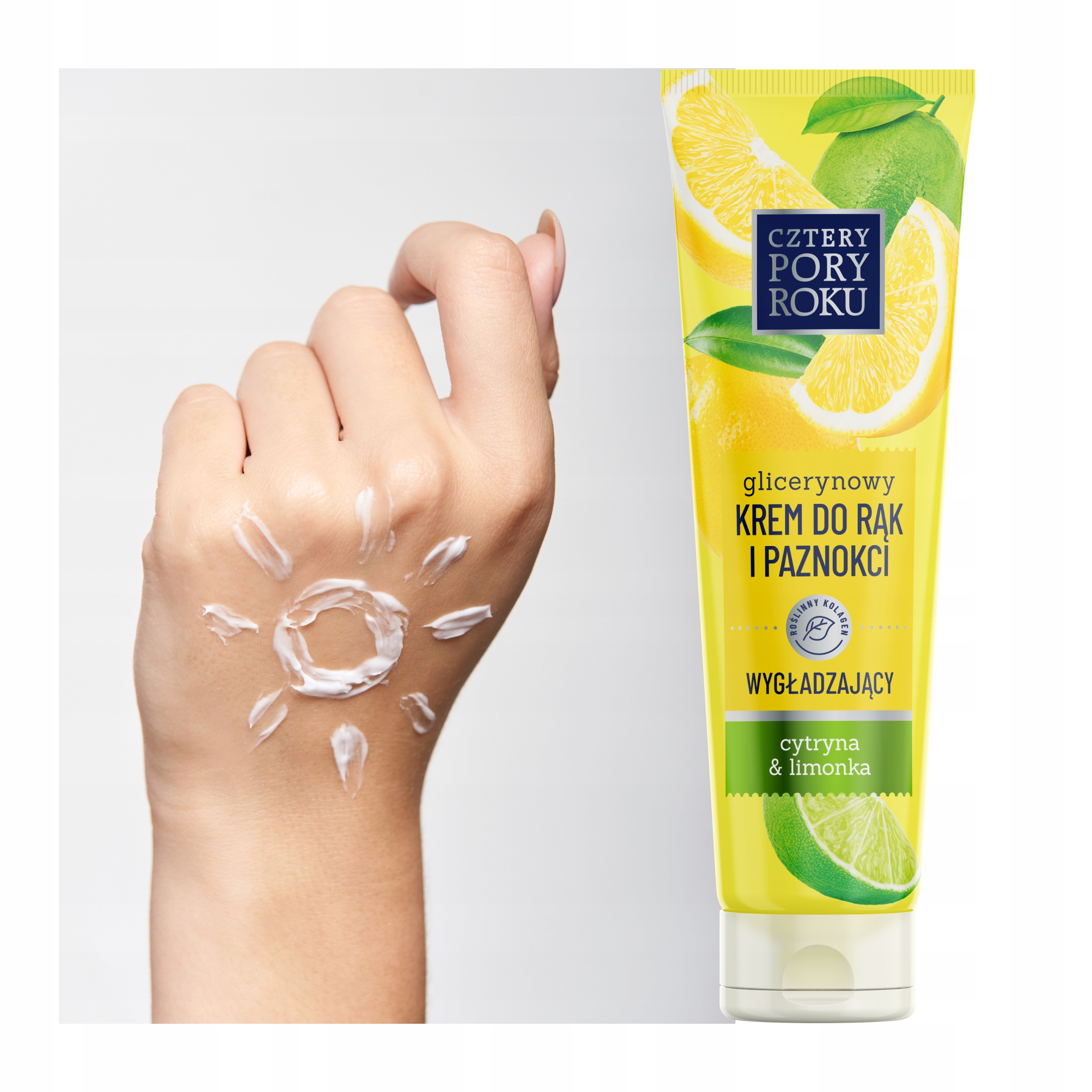 KREM DO RĄK CZTERY PORY ROKU GLICERYNOWY Z CYTRYNĄ Wielkość Produkt pełnowymiarowy