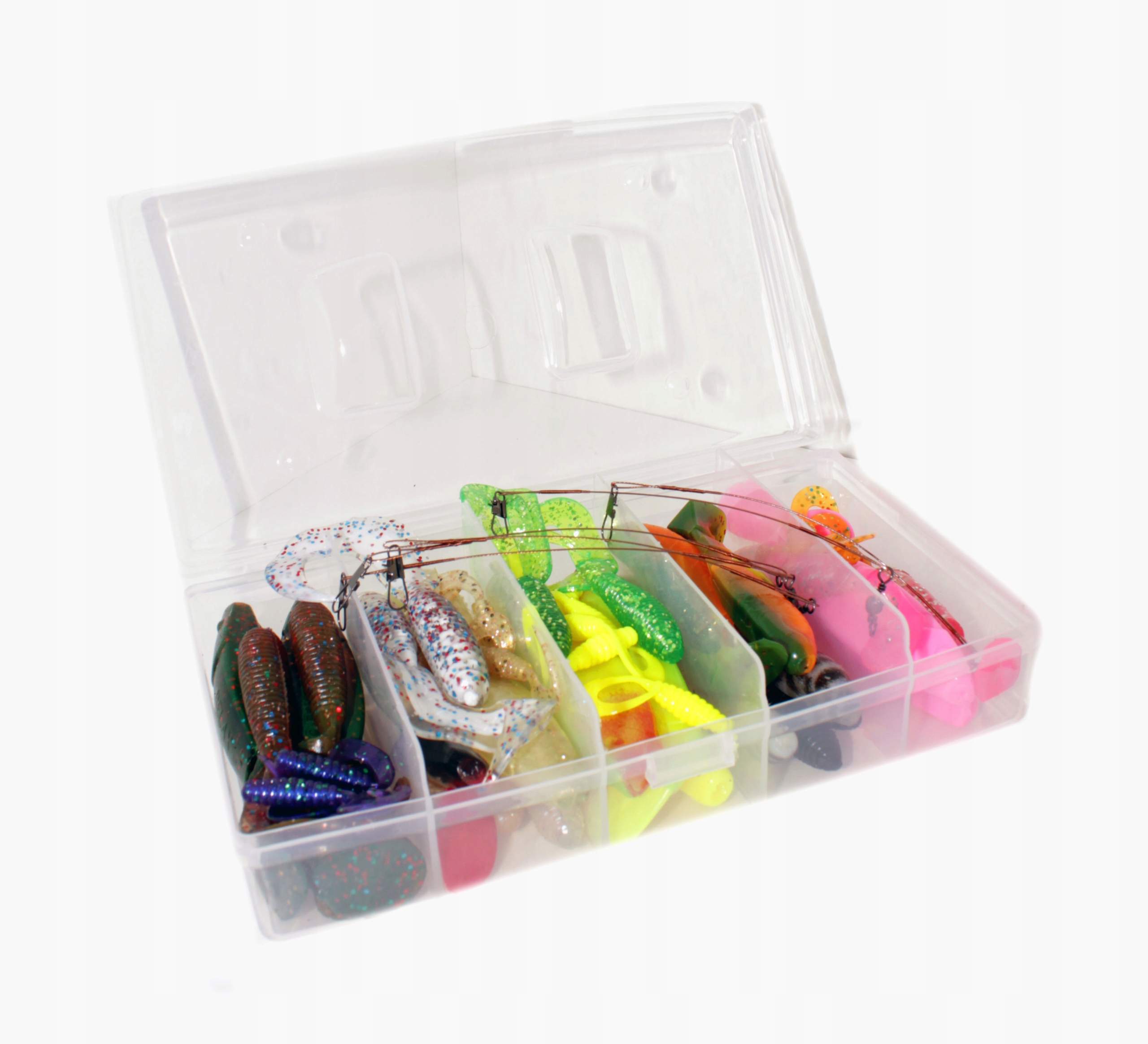 

Zestaw 66 Przynęt Spinningowych W Pudełku