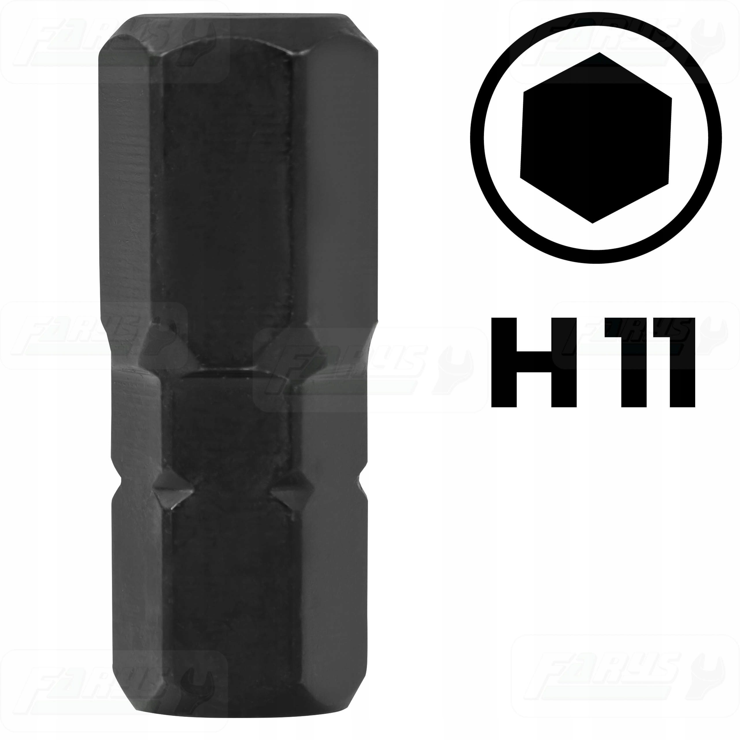 Bit Imbus H11 Końcówka Grot Hex 10mm Długość 30mm Stal S2 FR0455 Farys