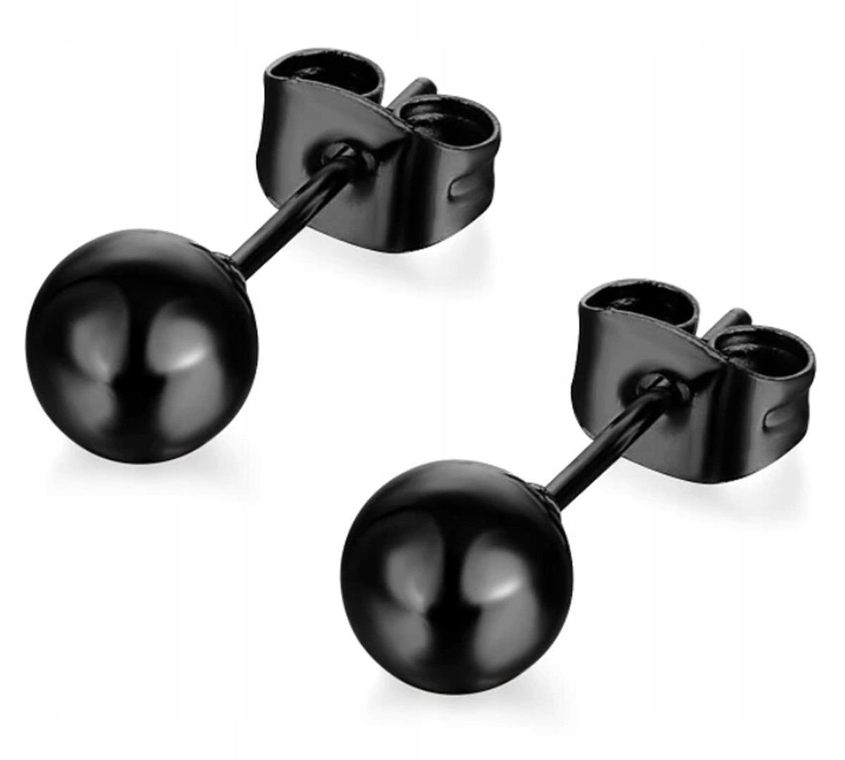 

Kolczyki czarne kule stal chirurgiczna kulka 6 mm