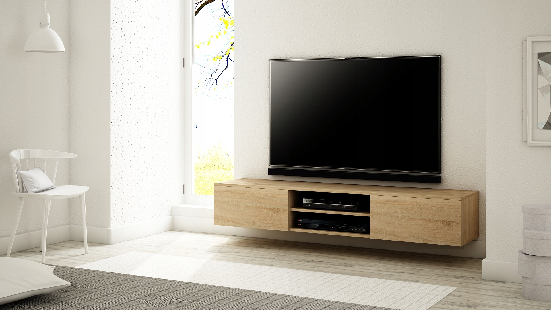 WISZĄCA SZAFKA RTV 180 MAT, RÓŻNE KOLORY! HIT!! Typ wisząca