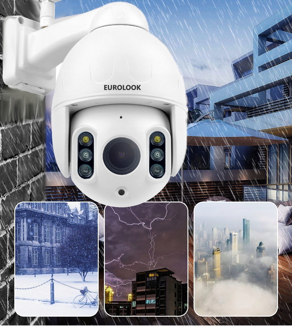 Kamera obrotowa IP WIFI zewnętrzna FULL HD 8X ZOOM Marka Eurolook