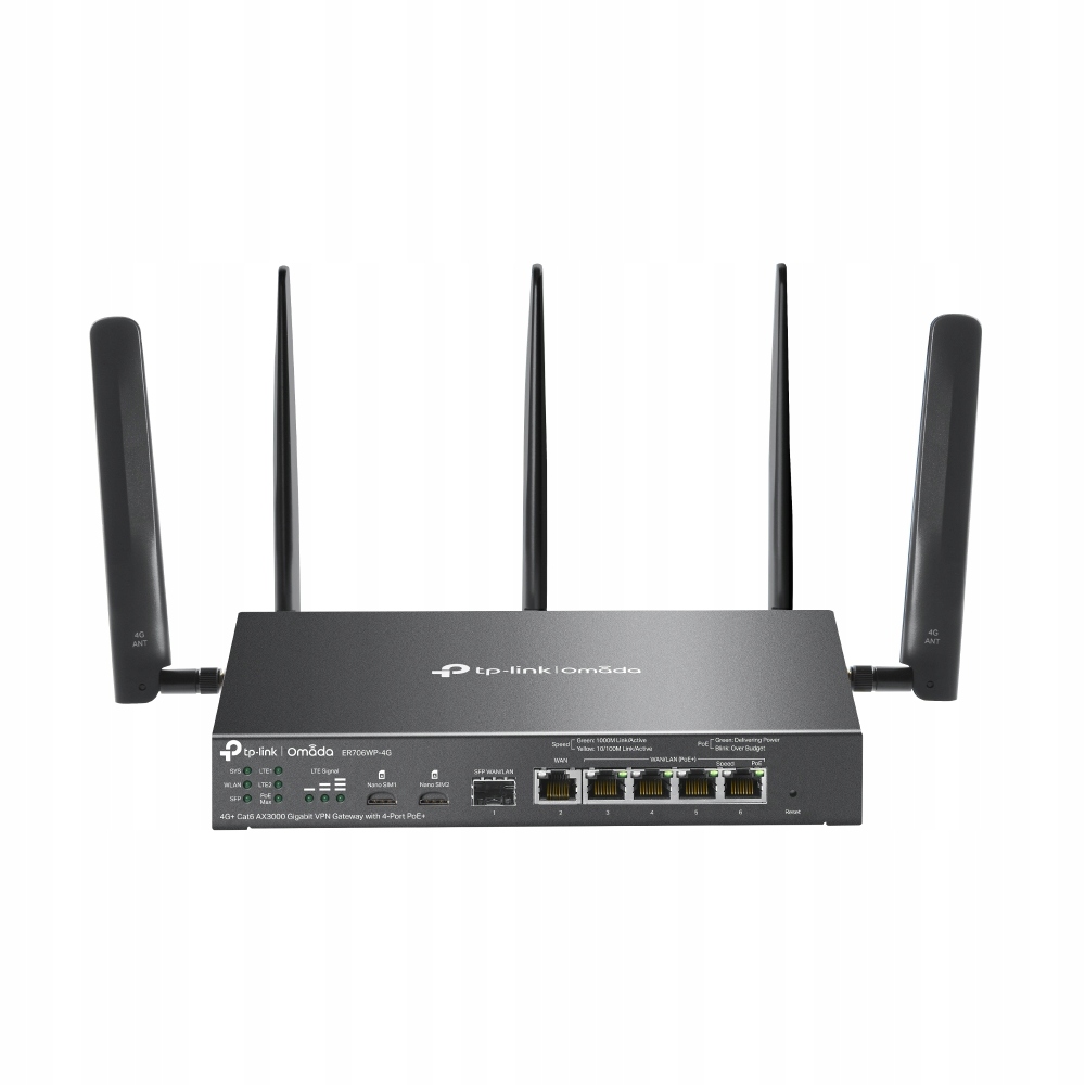 TP-Link ER706WP-4G AX3000 Gb Vpn 4xPoE+ Gateway