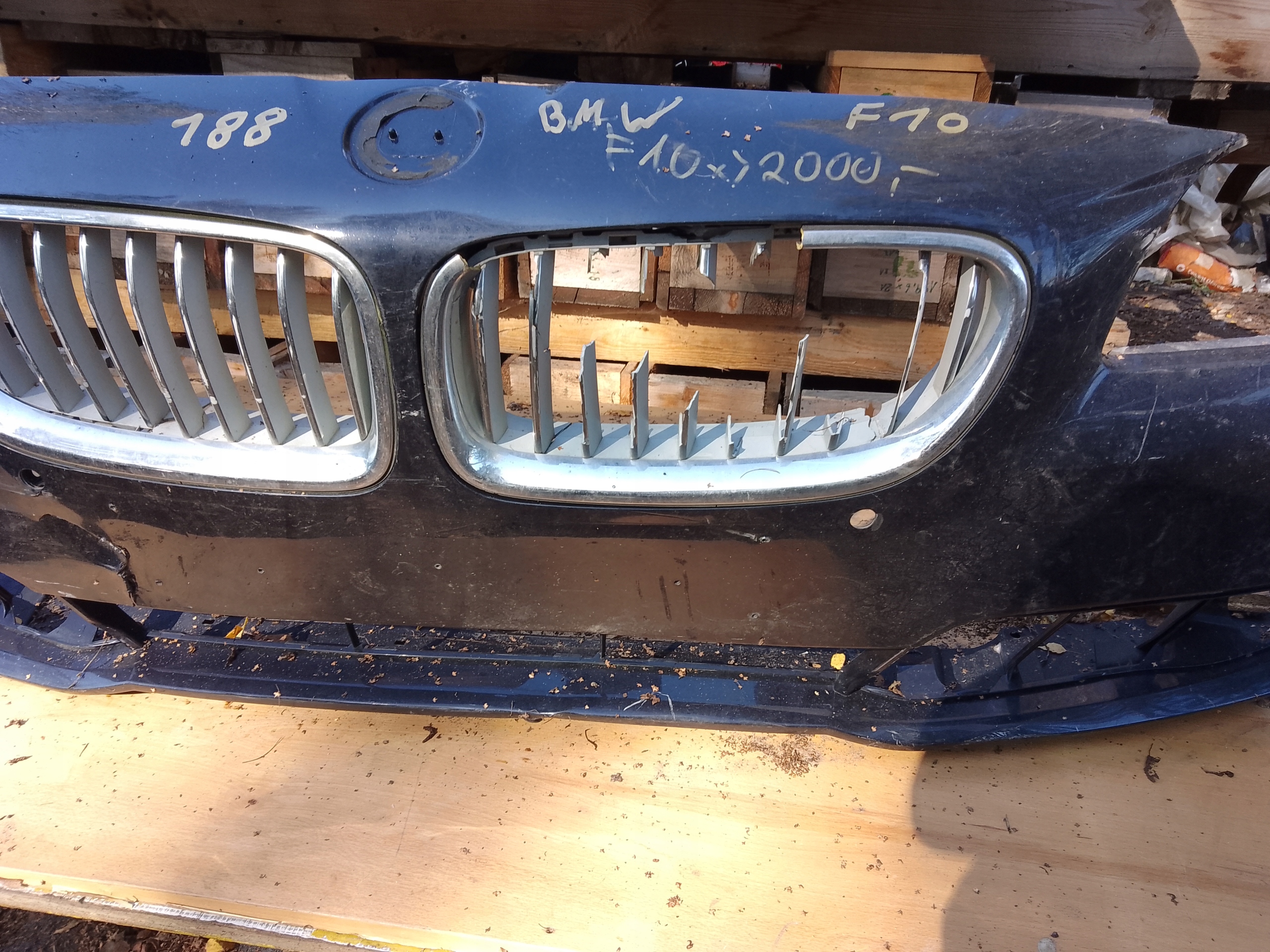 bumper front bmw f10 xenon pdc