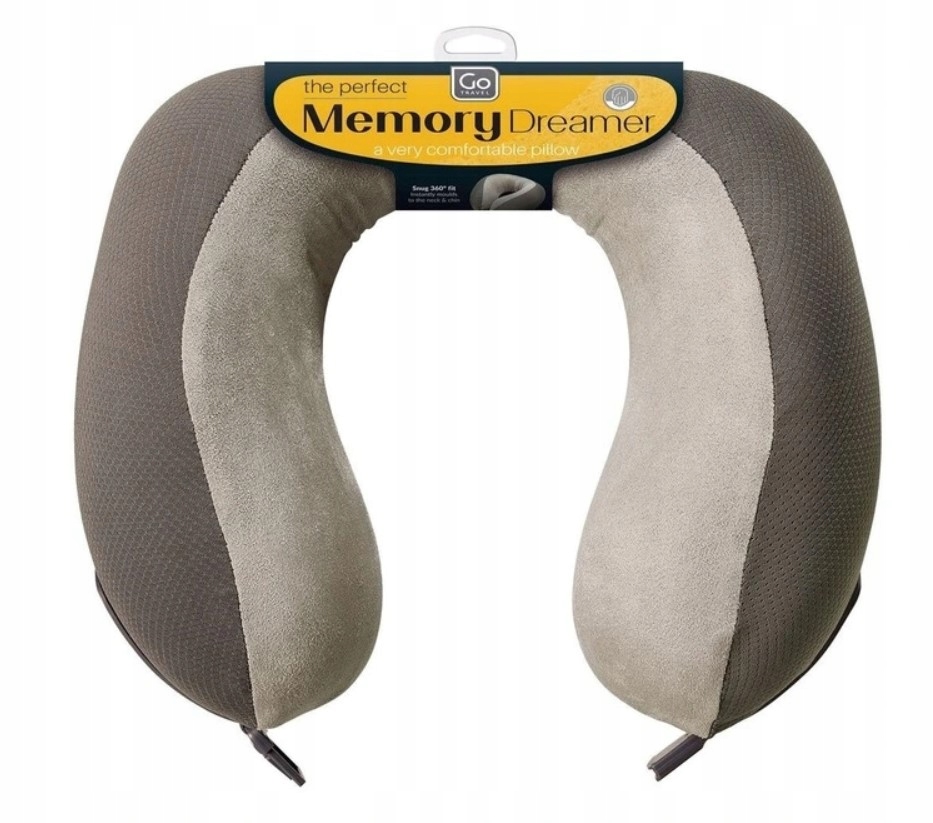 Polštář Deluxe s pamětí GoTravel šedý