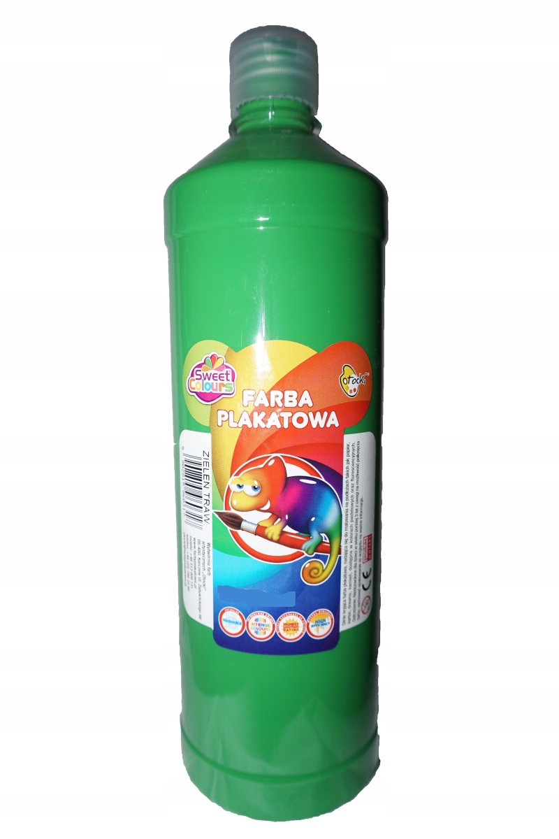 FARBA PLAKATOWA TEMPERA CIEMNY ZIELONY 1000ML