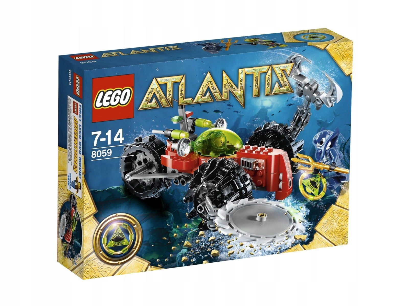 Lego Atlantis 8059 Odkrywca Dna Morskiego. Pudełko z zagnieceniem