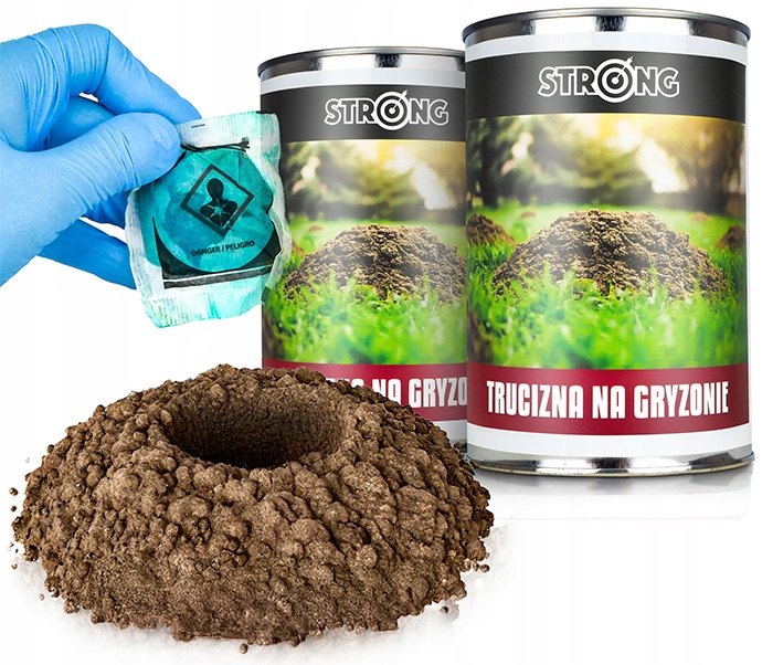 2X Trucizna Na Gryzonie 3X150G Trutka Na Gryzonie W Ogrodzie Pasta Saszetki