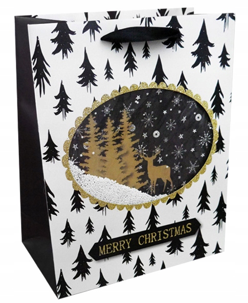 

Torebka prezentowa 26x32 ze śniegiem