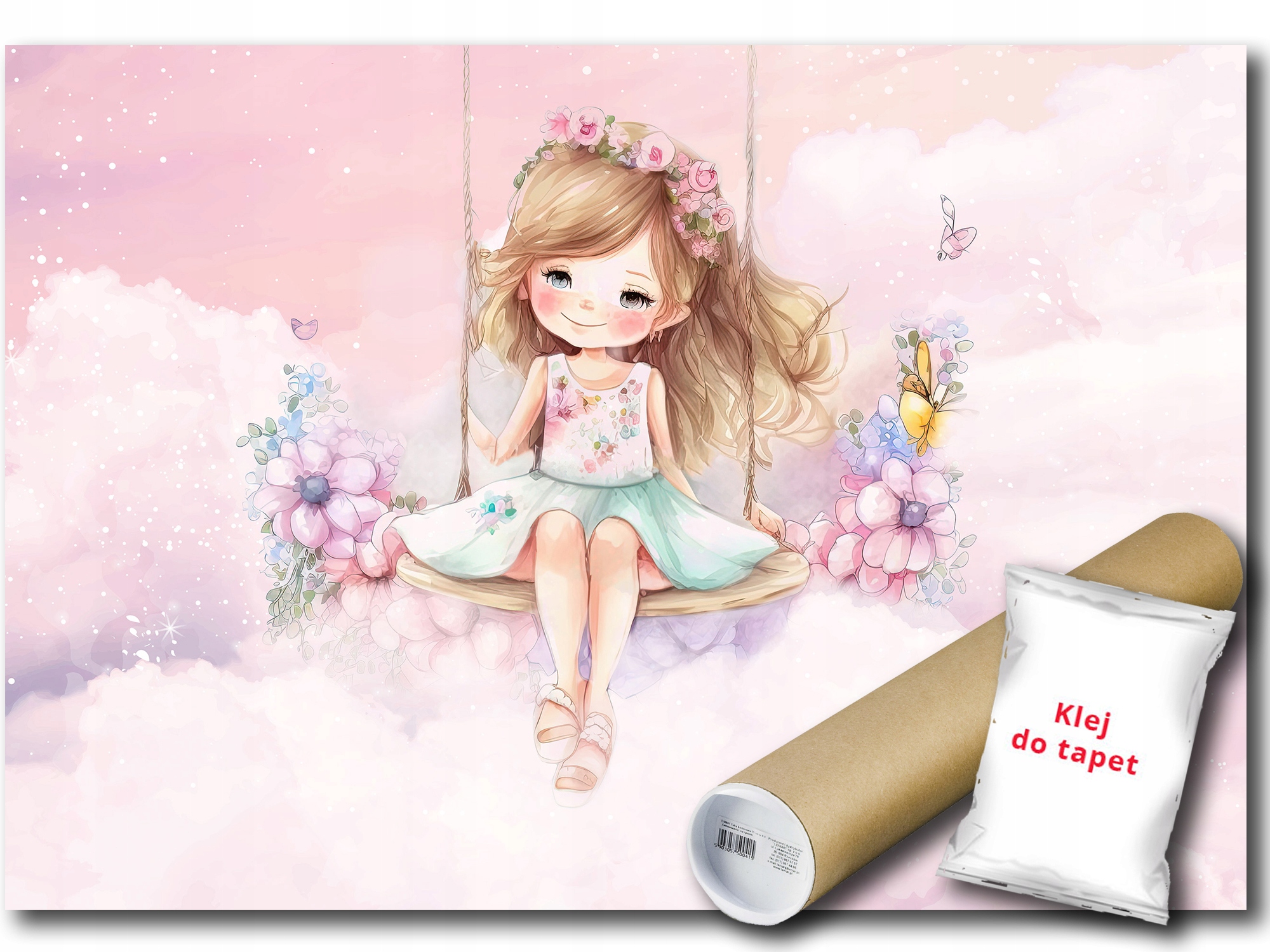 Vinylová Fototapeta Dívka Houpačka 416x254