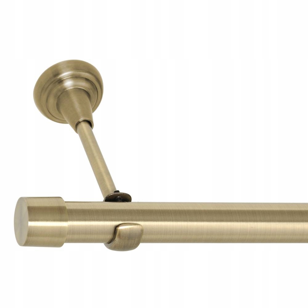 Karnisz pojedynczy nad okno złoty 25 mm / 240 cm Długość drążka 240 cm