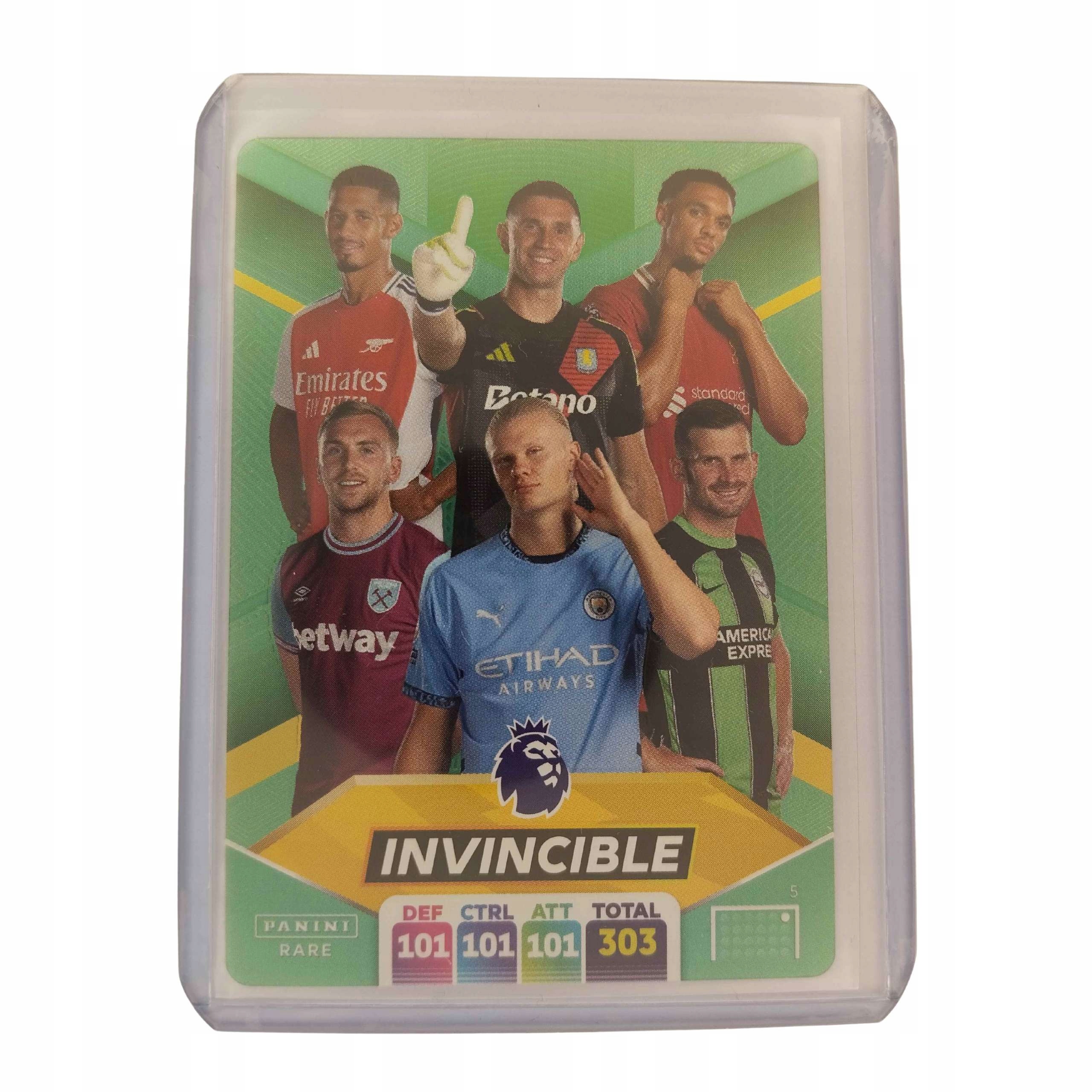 Invincible Emerald Parallel Rare Karty Piłkarskie Premier League 2025