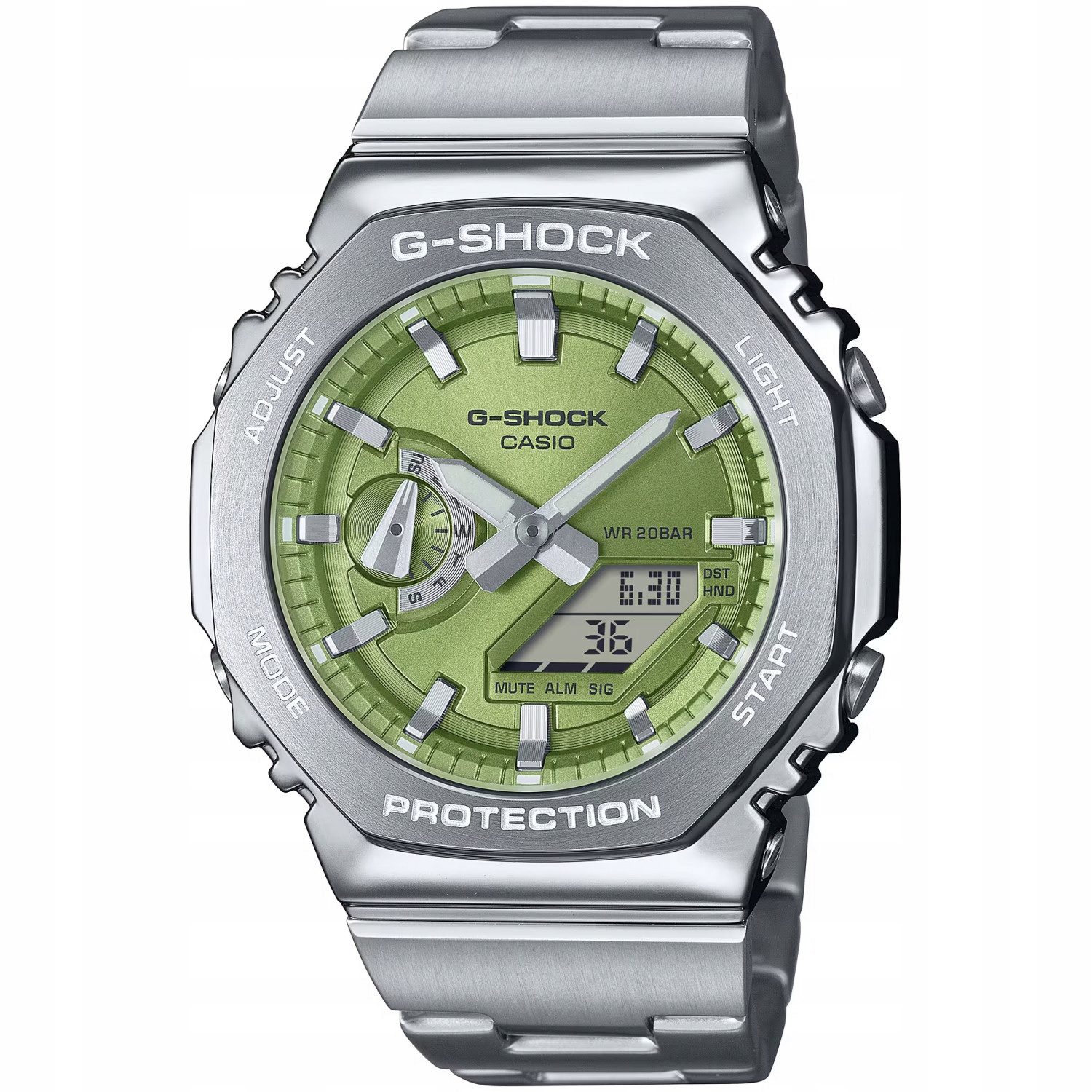 Casio G-Shock GM-2110D-3AER 200 m Stříbrný