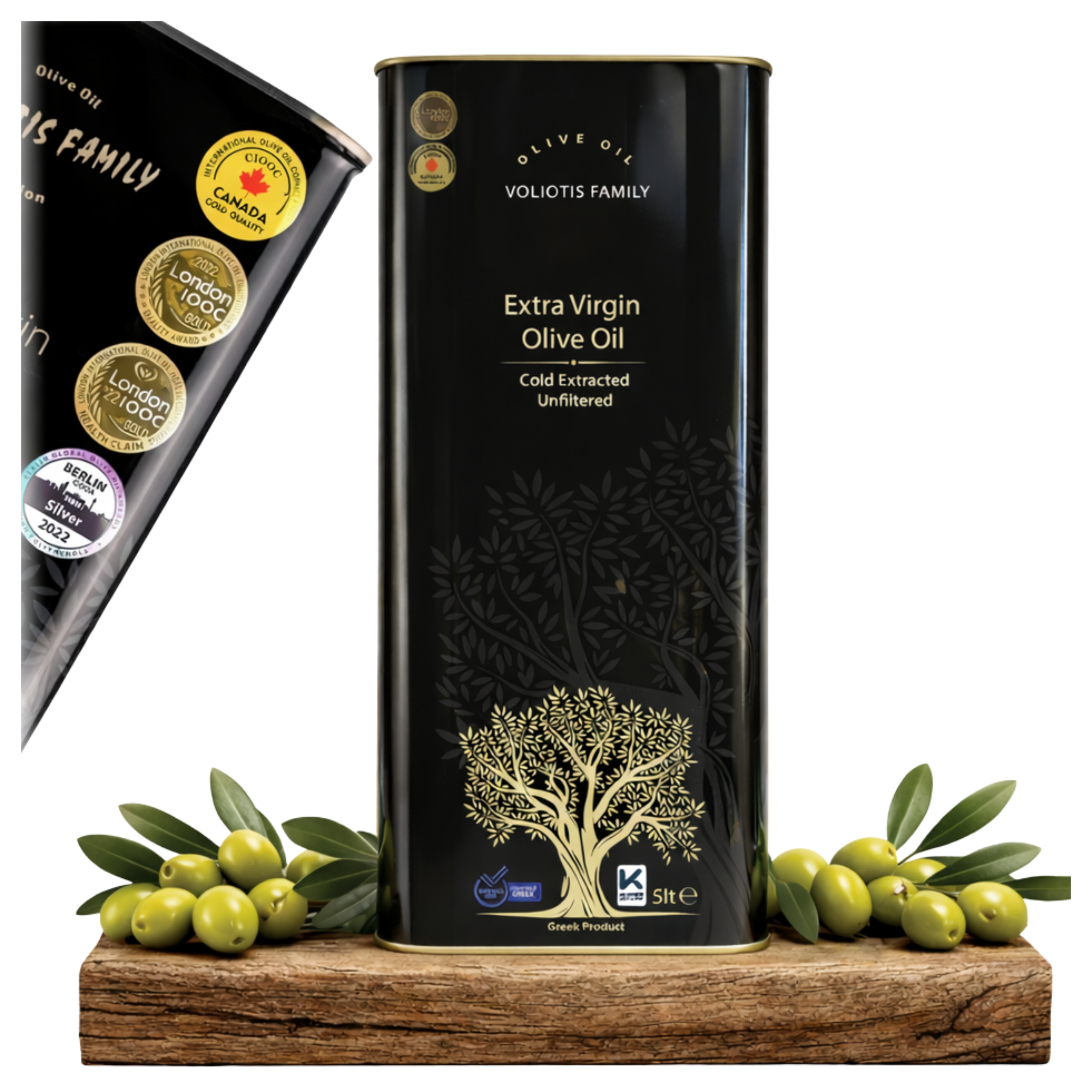 Extra panenský olivový olej 5 l Řecký nefiltrovaný, Čerstvá Sklizeň 2025/2026