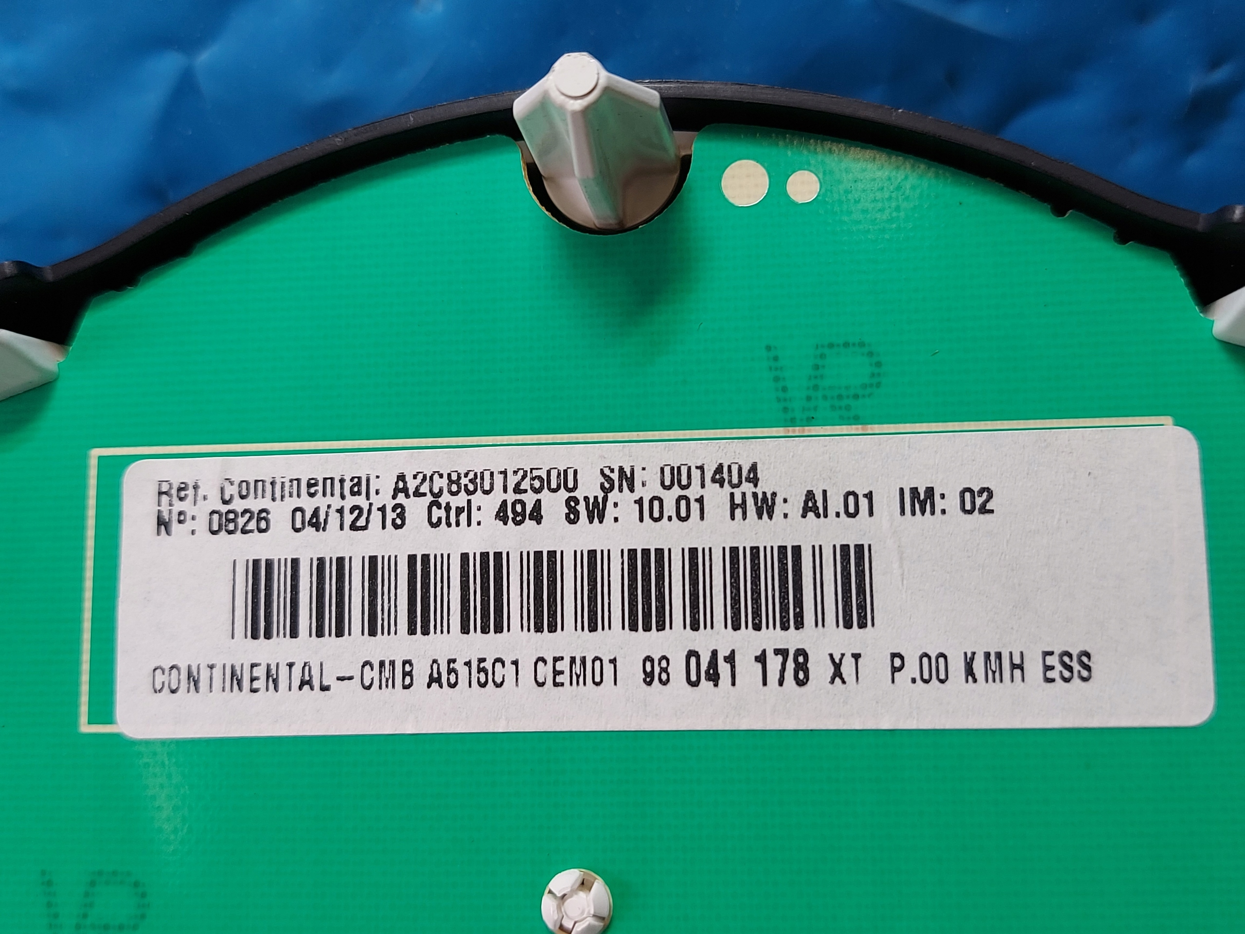 dials clock CITROEN C3 1.0 B 2013r A2C53385740