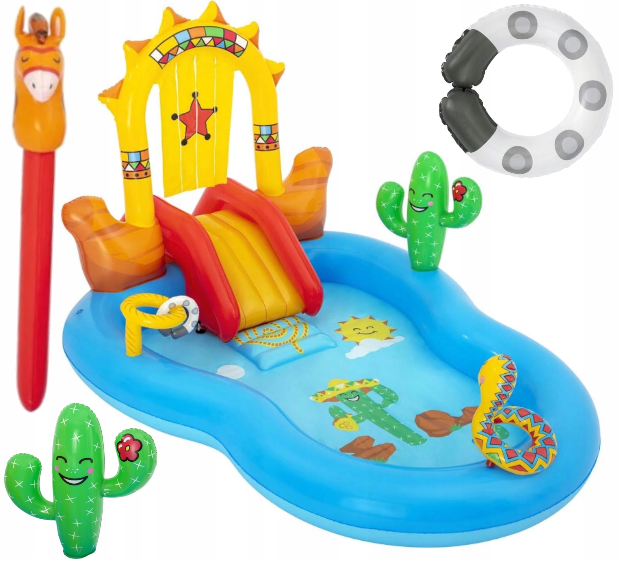 Veľký Záhradný Bazén Pre Deti Vodný Park S Hračkami