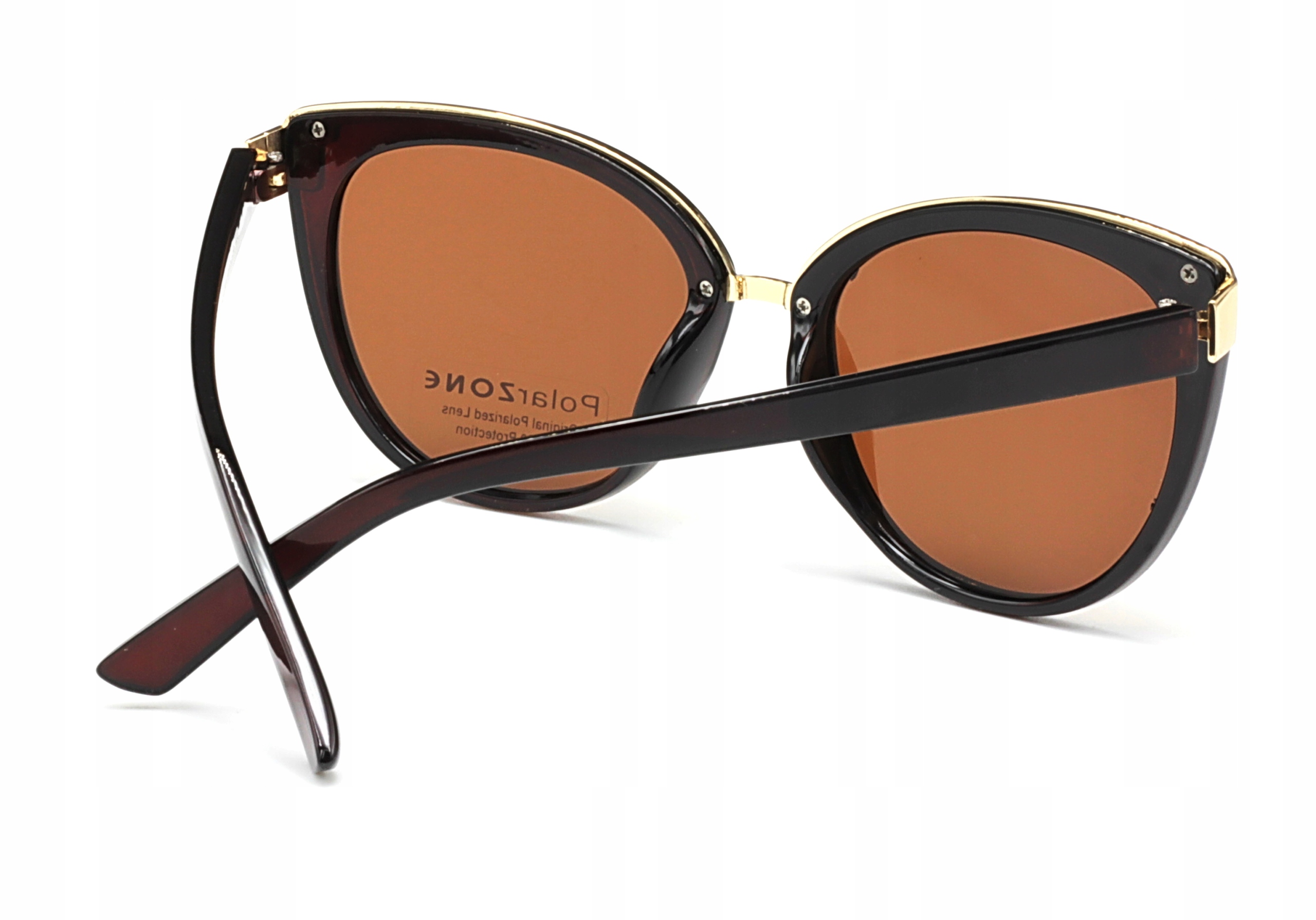OKULARY PRZECIWSŁONECZNE DAMSKIE POLARYZACYJNE UV400 BRĄZOWE POLARZONE Kod producenta DPZ818-2