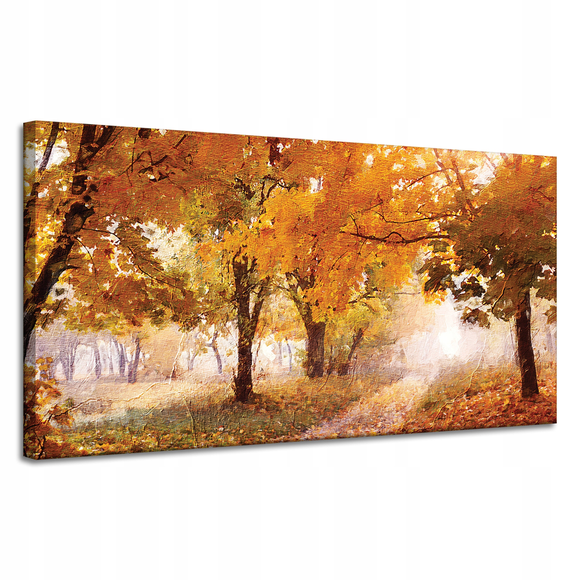 Obraz na plátně Olejomalba Podzimní les 120x60 cm Ideální jako dárek