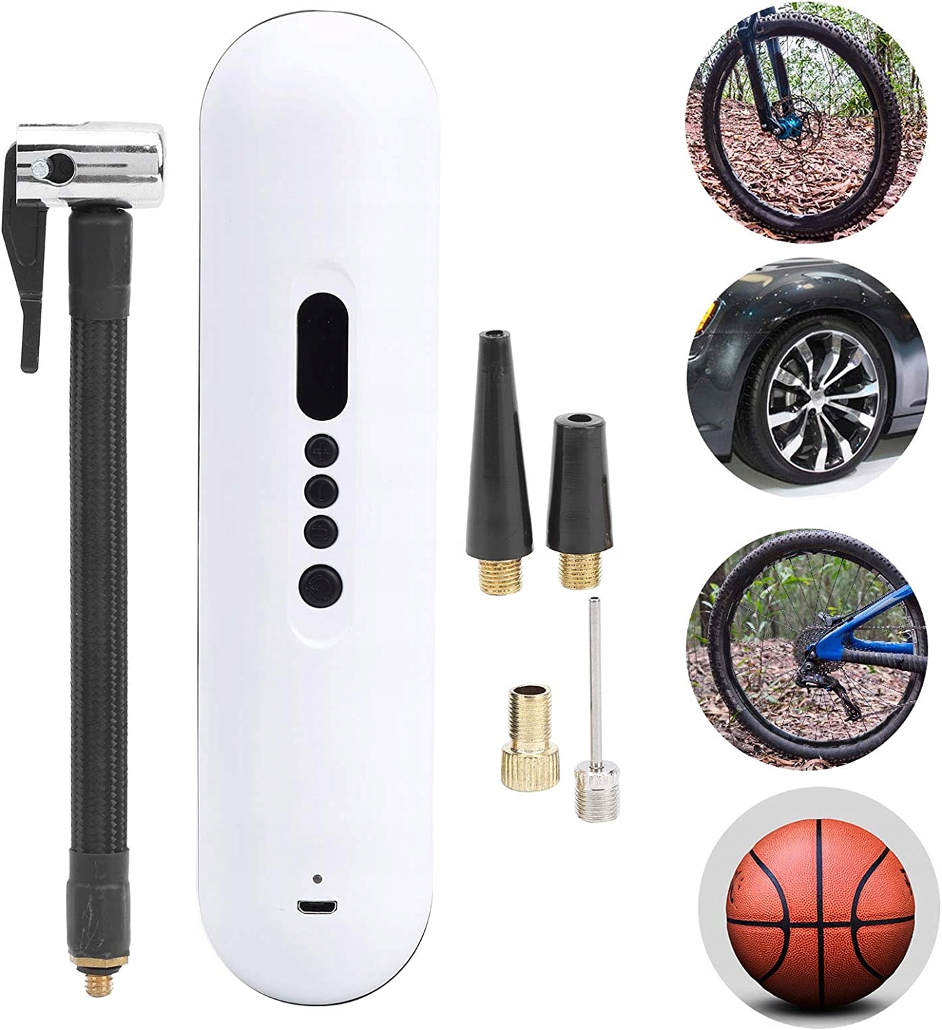 Электрический насос для накачки велосипедных шин