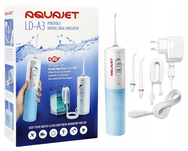 AquaJet LD-A3 przenośny irygator niebiesk Aqua Jet
