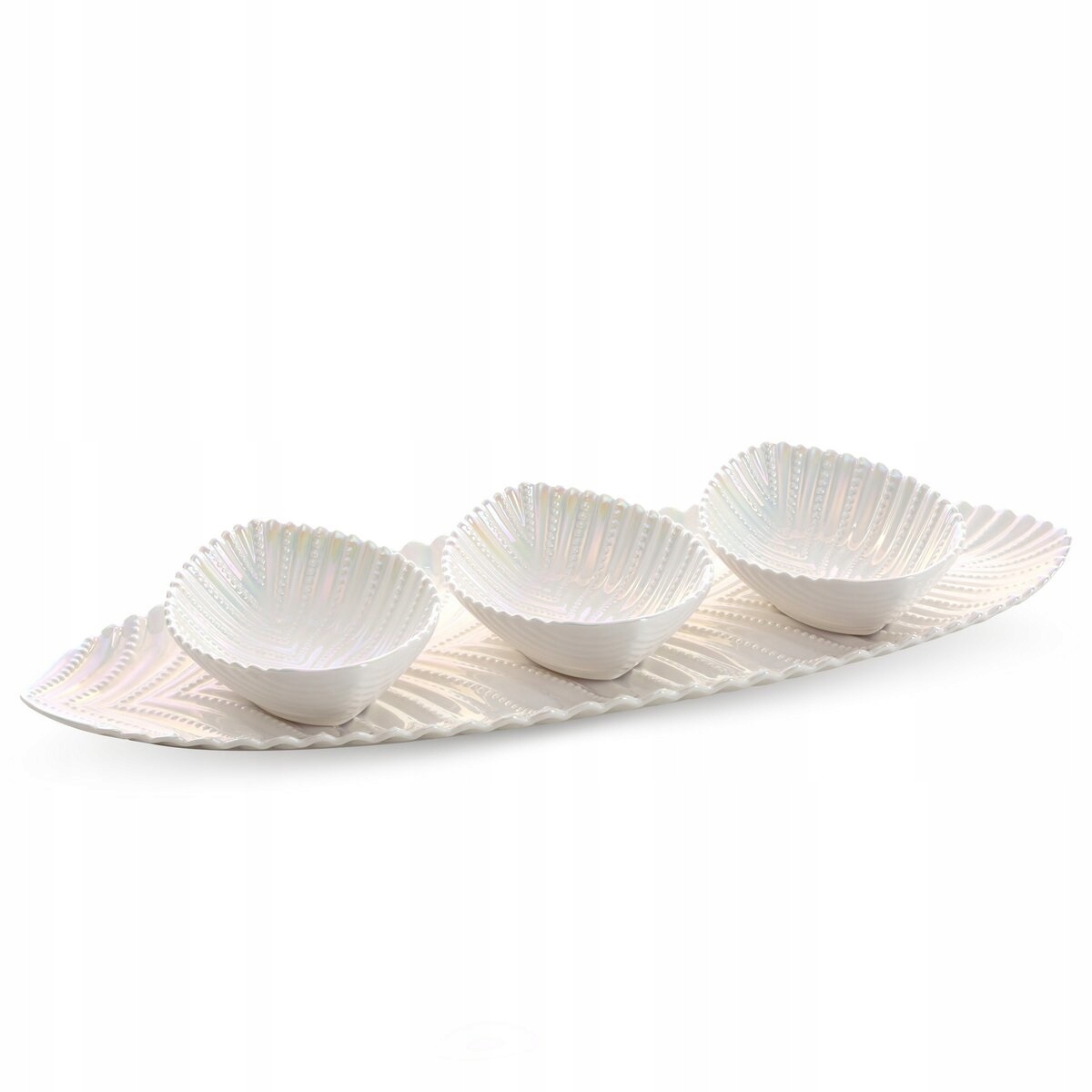 Podnos Dekorativní Nela 17 x 48 x 6.5 cm perleťová