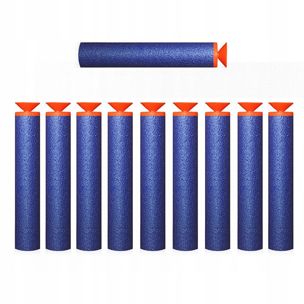 STRZAŁKI DO NERF Z PRZYSSAWKĄ 10 SZTUK